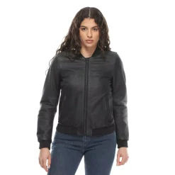 ACCENTO - GIACCA MOTO IN PELLE PERFORATA DONNA