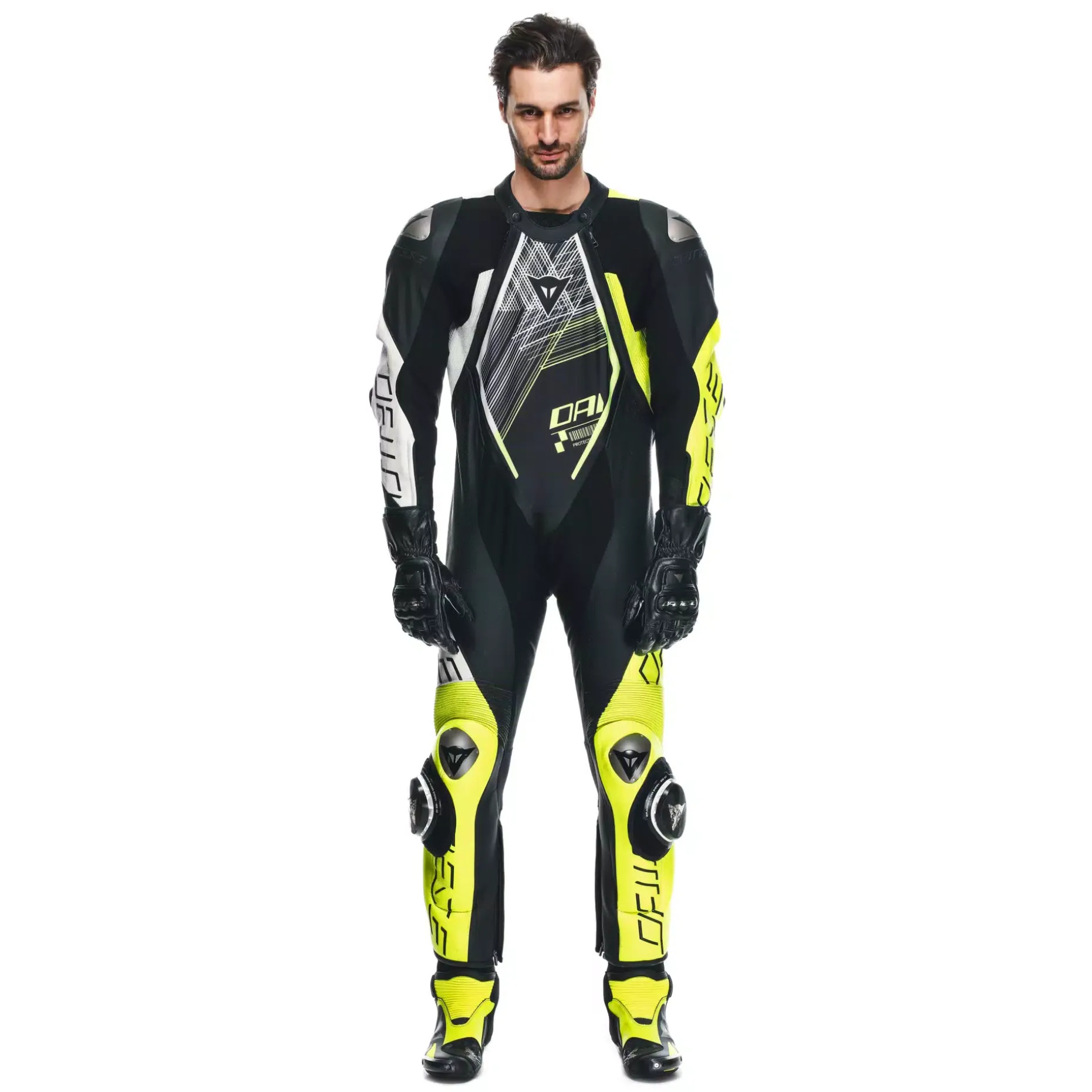 AUDAX D-ZIP - TUTA MOTO INTERA IN PELLE PERFORATA UOMO