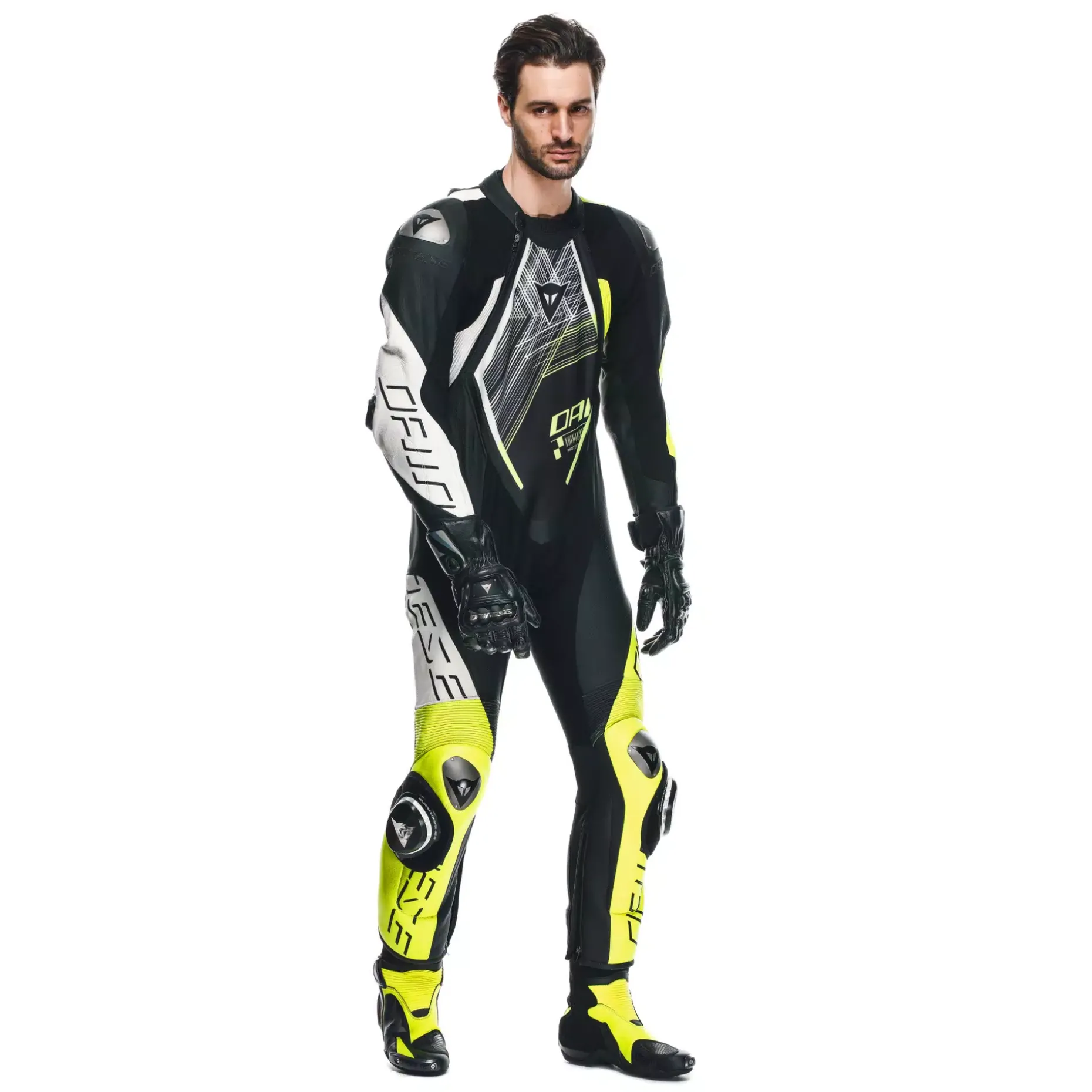 AUDAX D-ZIP - TUTA MOTO INTERA IN PELLE PERFORATA UOMO