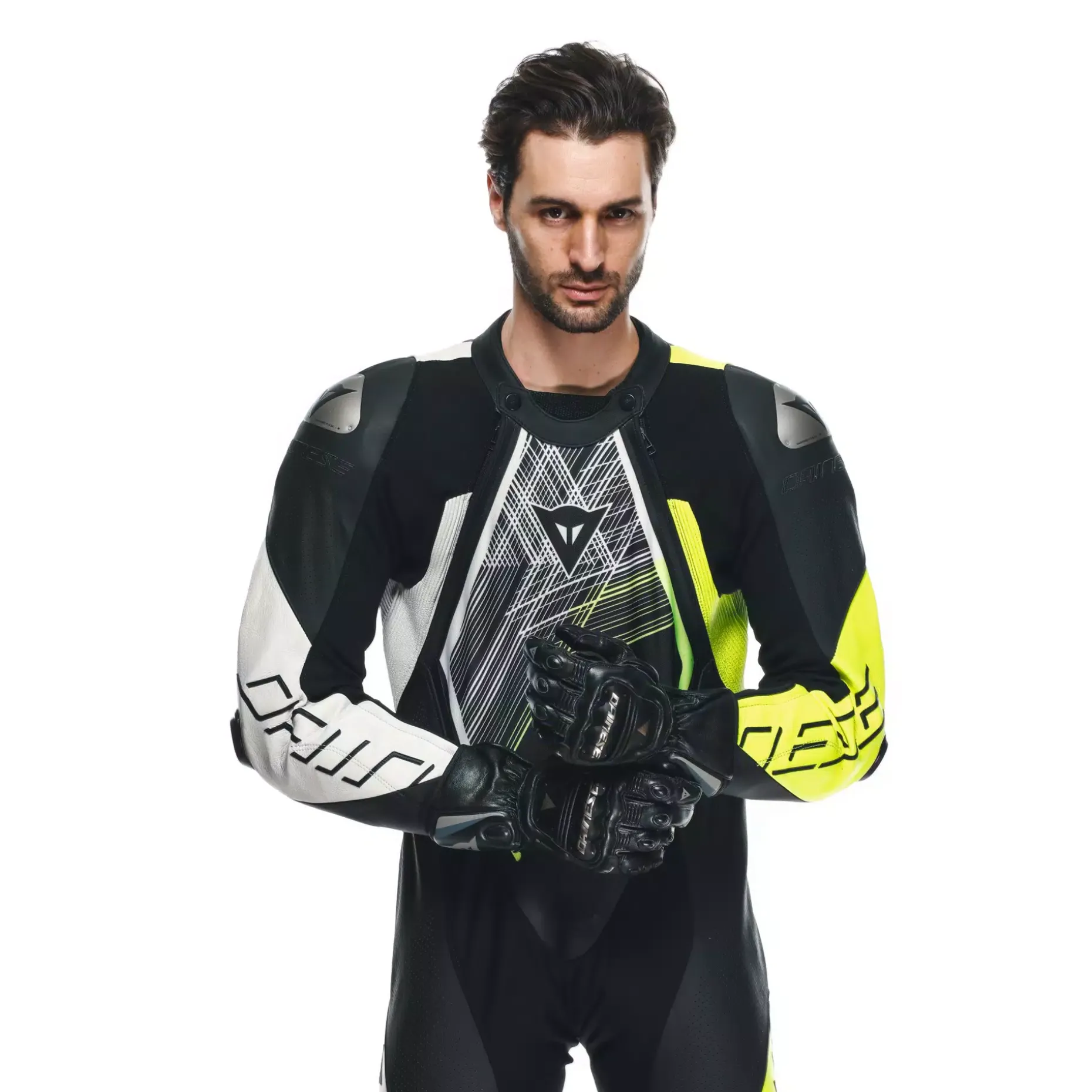 AUDAX D-ZIP - TUTA MOTO INTERA IN PELLE PERFORATA UOMO
