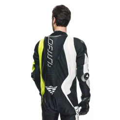 AUDAX D-ZIP - TUTA MOTO INTERA IN PELLE PERFORATA UOMO