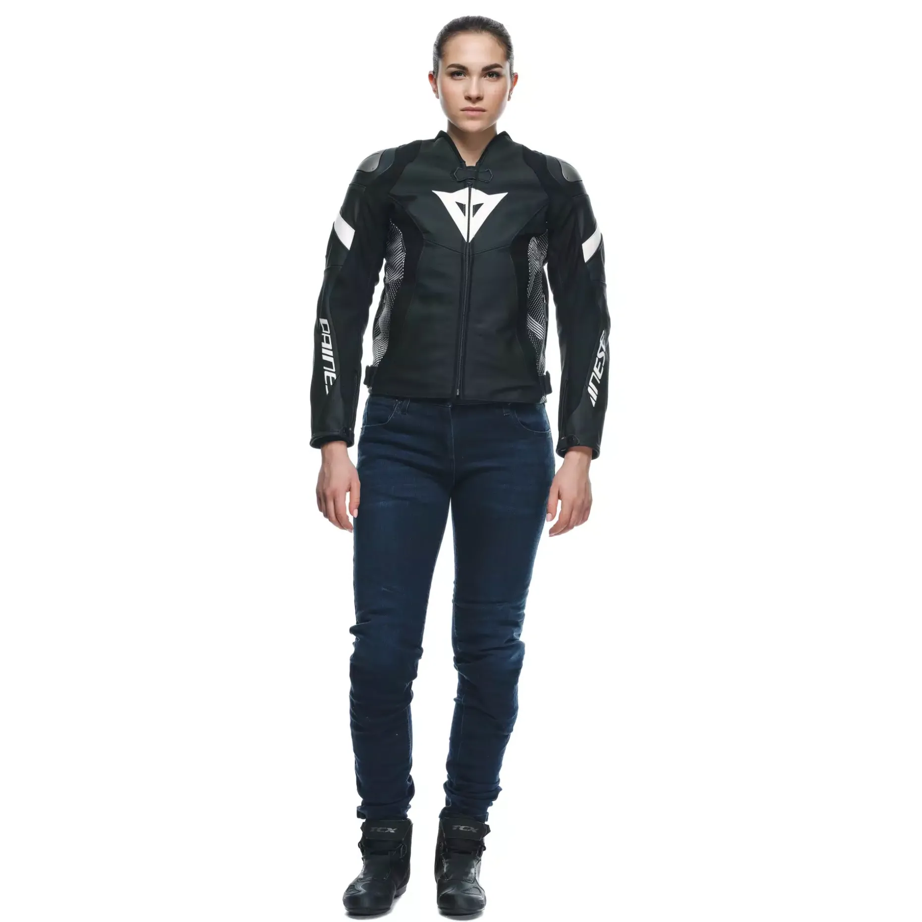 AVRO 5 - GIACCA MOTO IN PELLE DONNA