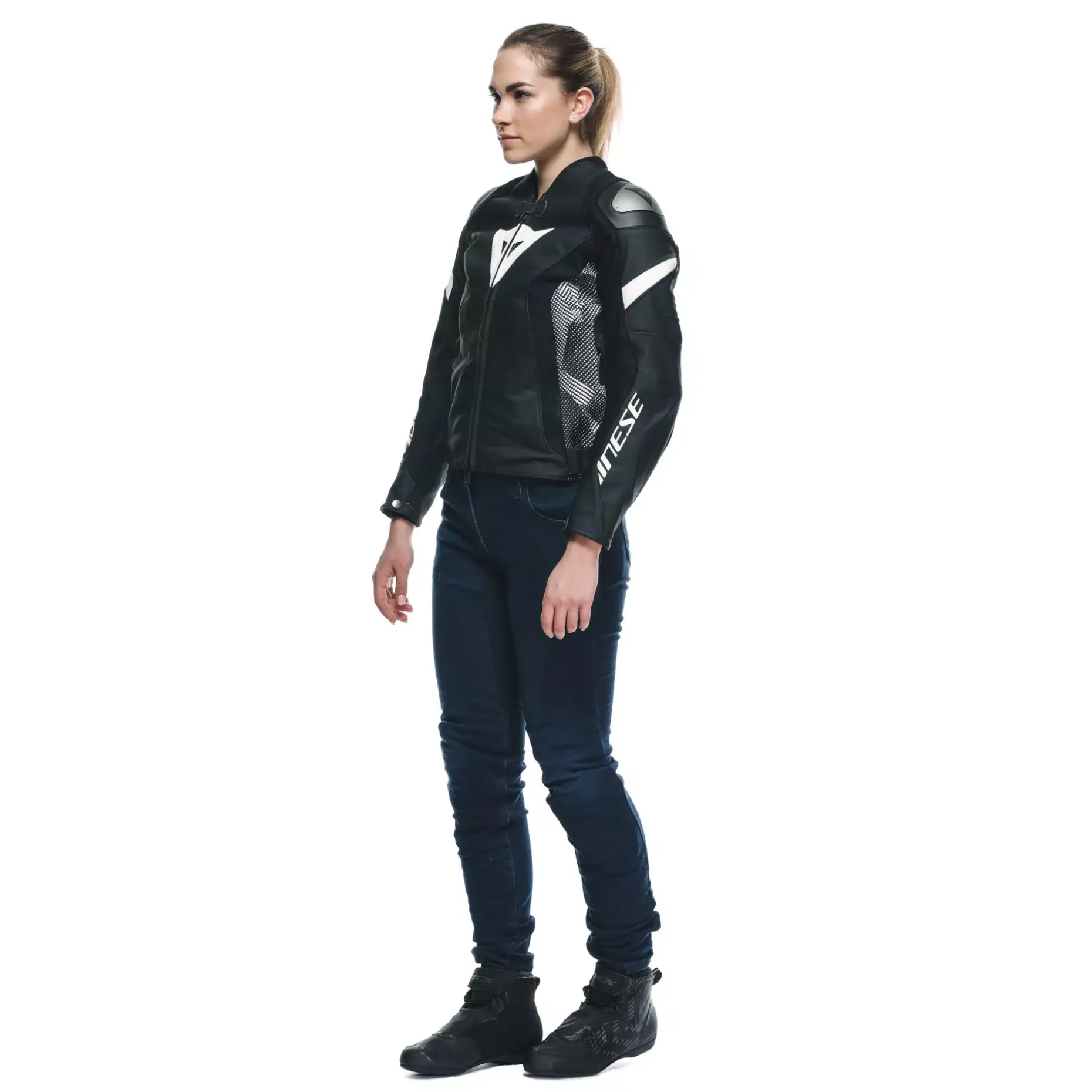 AVRO 5 - GIACCA MOTO IN PELLE DONNA