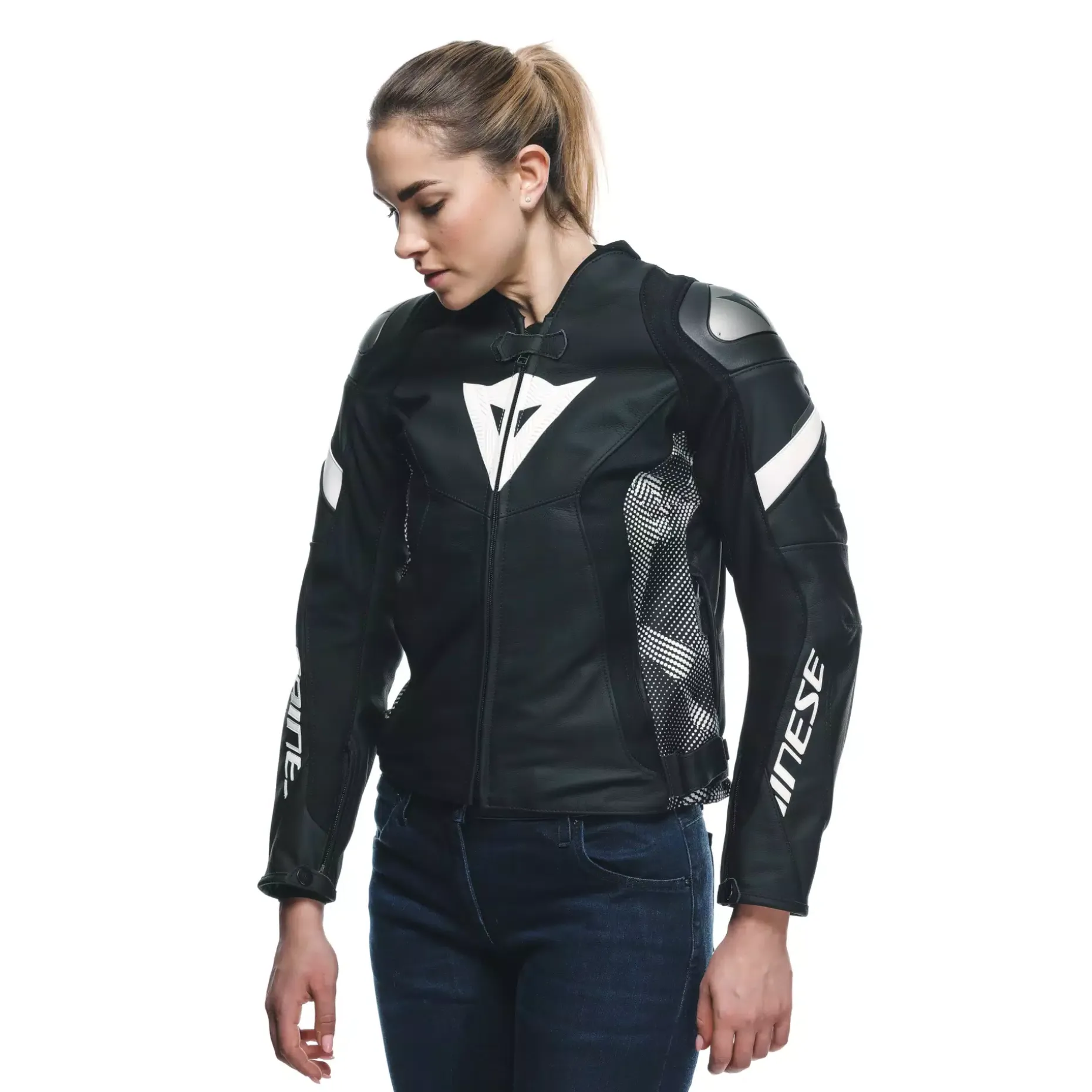 AVRO 5 - GIACCA MOTO IN PELLE DONNA