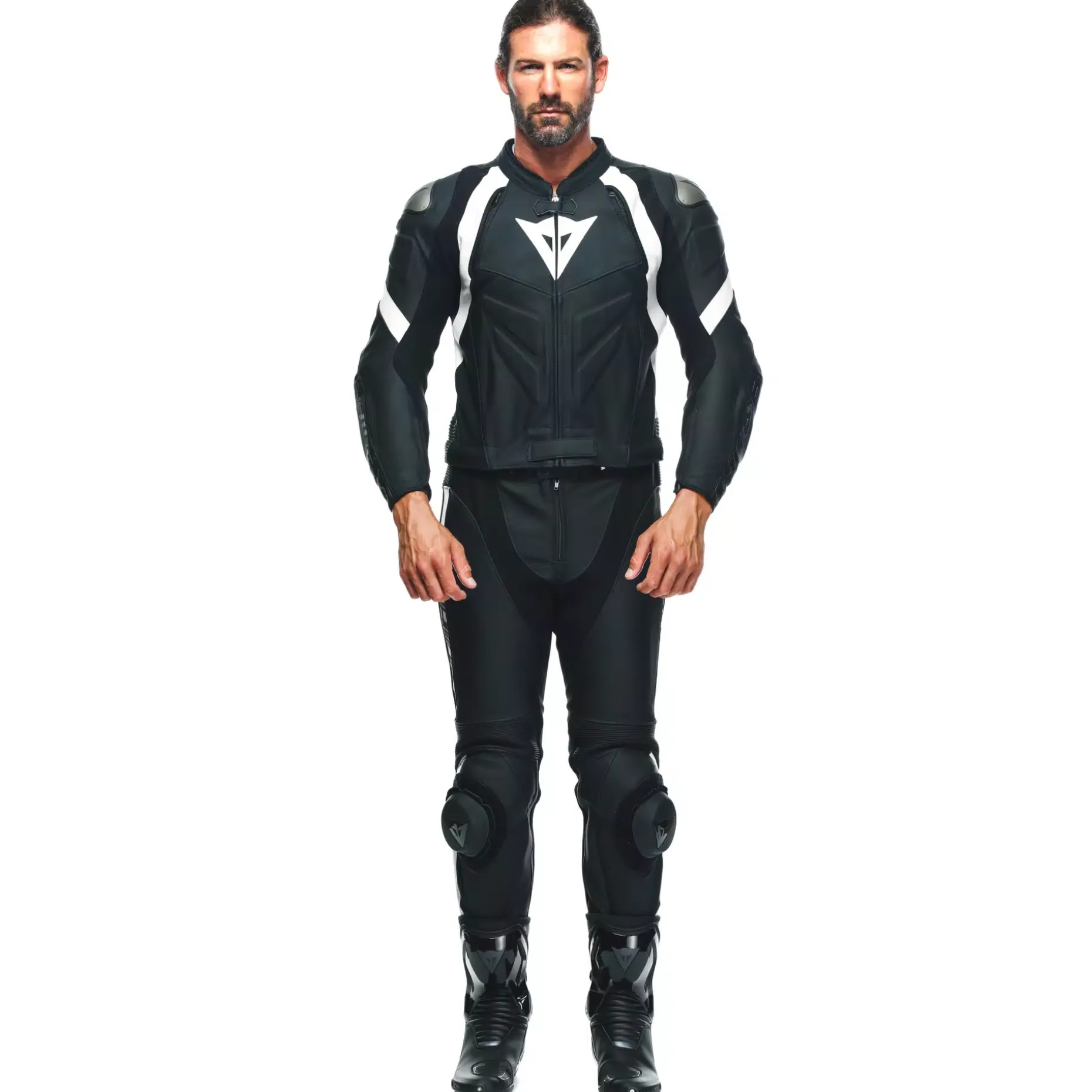 AVRO 4 - TUTA MOTO DIVISIBILE CONFORMATA IN PELLE UOMO