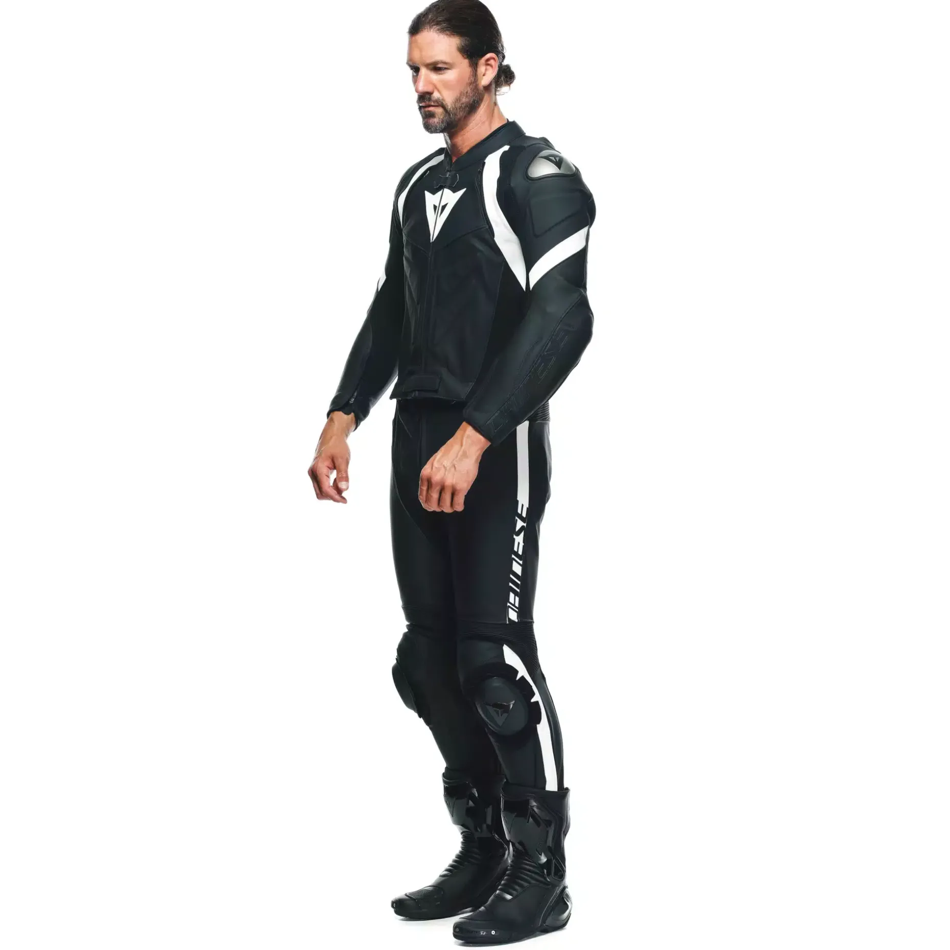 AVRO 4 - TUTA MOTO DIVISIBILE CONFORMATA IN PELLE UOMO