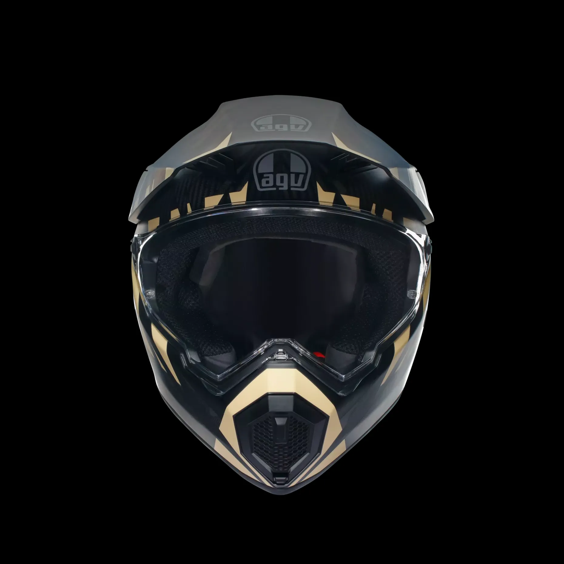 AX9 STEPPA MATT CARBON/GREY/SAND - CASCO MOTO INTEGRALE E2206