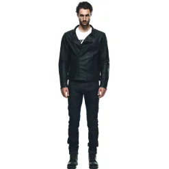 CHIODO - GIACCA MOTO IN PELLE UOMO