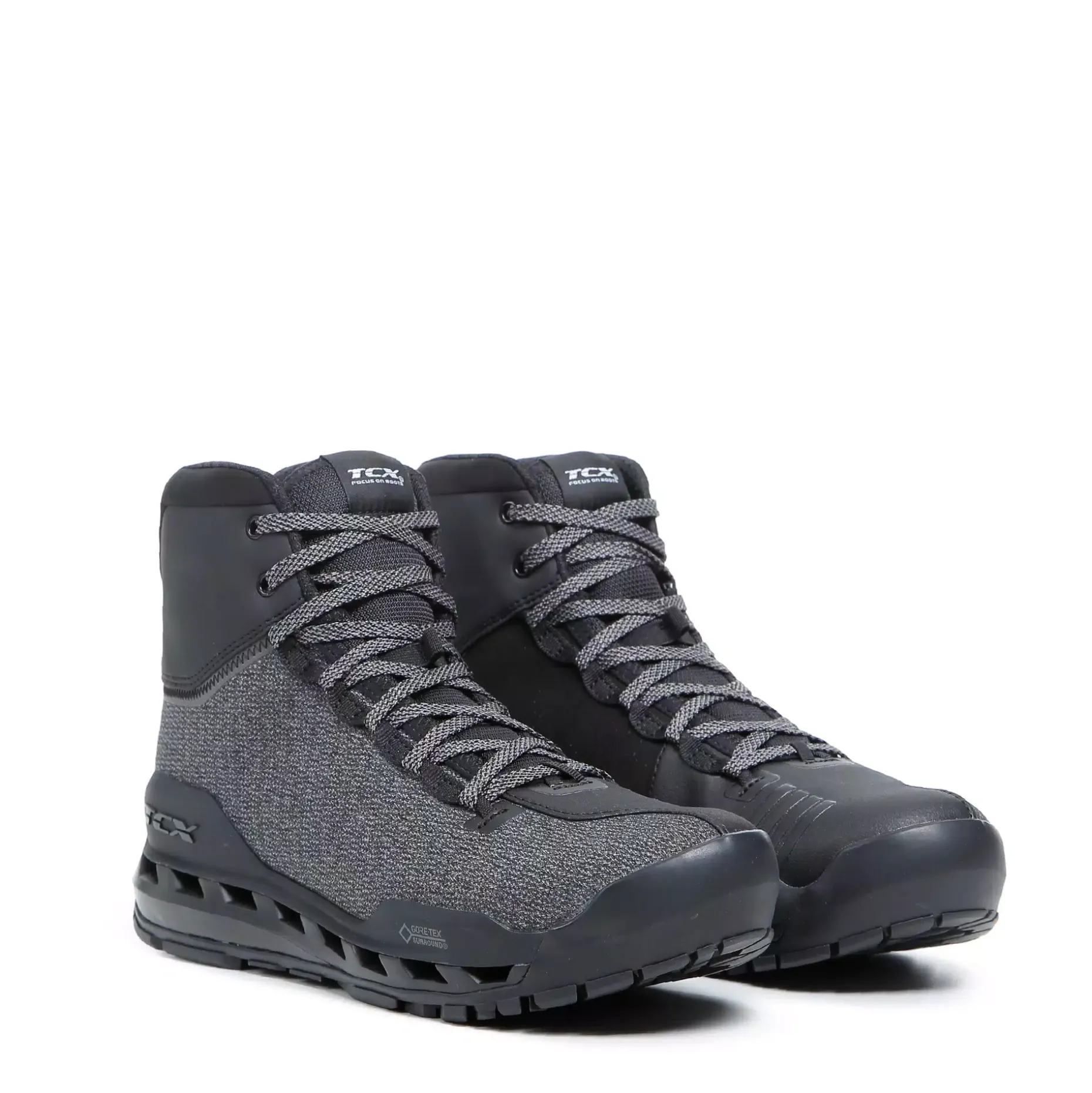 CLIMATREK SURROUND GTX SCARPONCINI MOTO IMPERMEABILI- NERO/GRIGIO