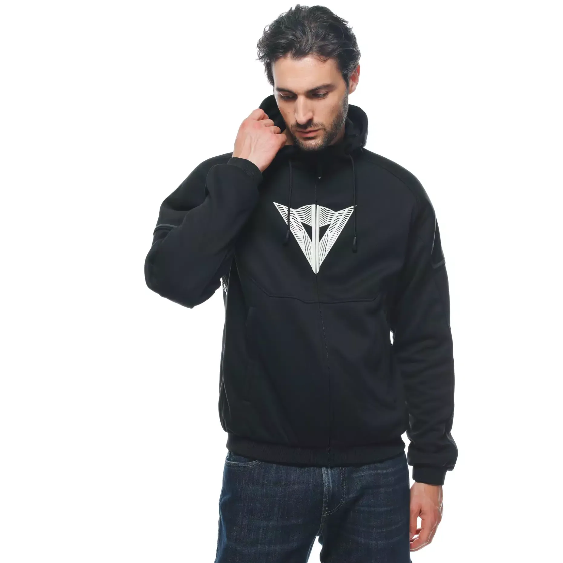 DAEMON-X SAFETY HOODIE - GIACCA MOTO IN TESSUTO UOMO
