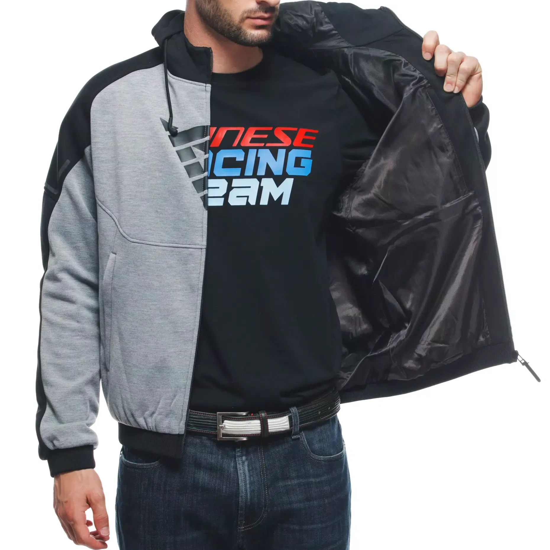 DAEMON-X SAFETY HOODIE - GIACCA MOTO IN TESSUTO UOMO