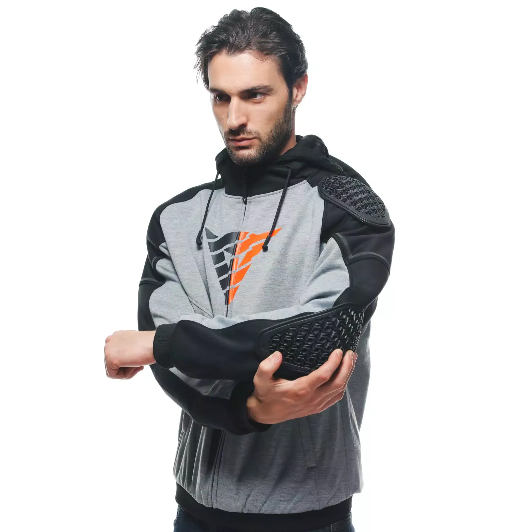 DAEMON-X SAFETY HOODIE - GIACCA MOTO IN TESSUTO UOMO