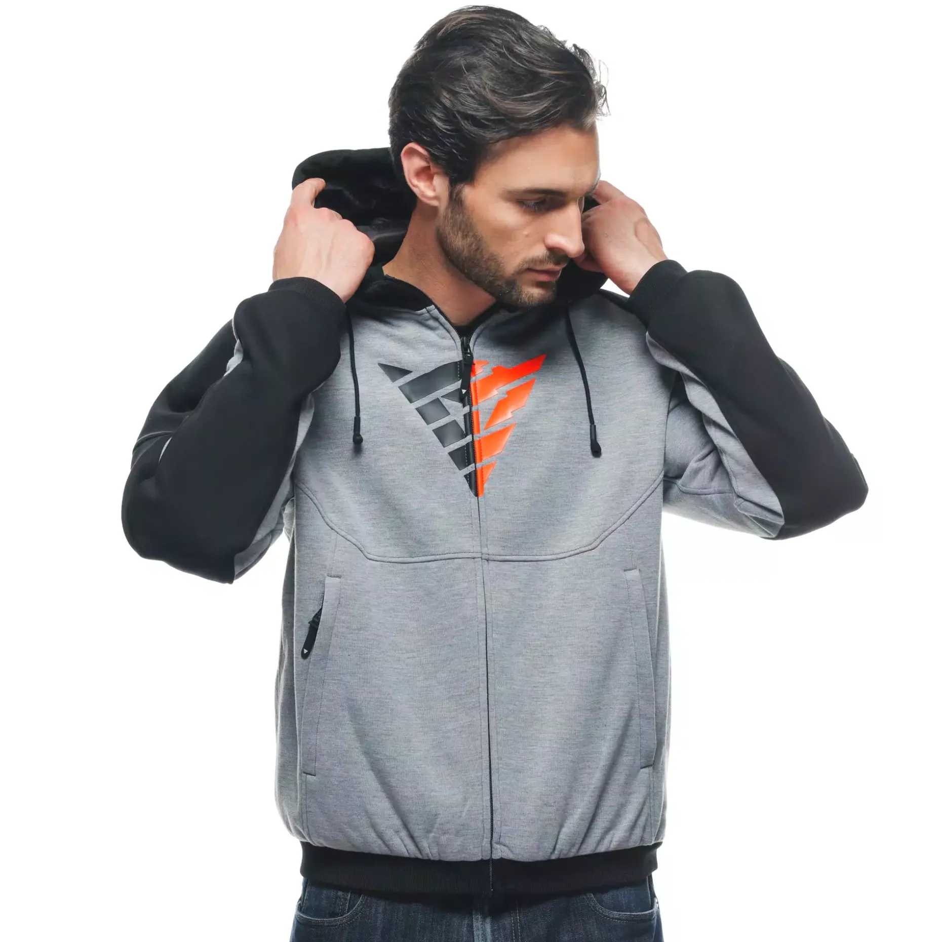 DAEMON-X SAFETY HOODIE - GIACCA MOTO IN TESSUTO UOMO