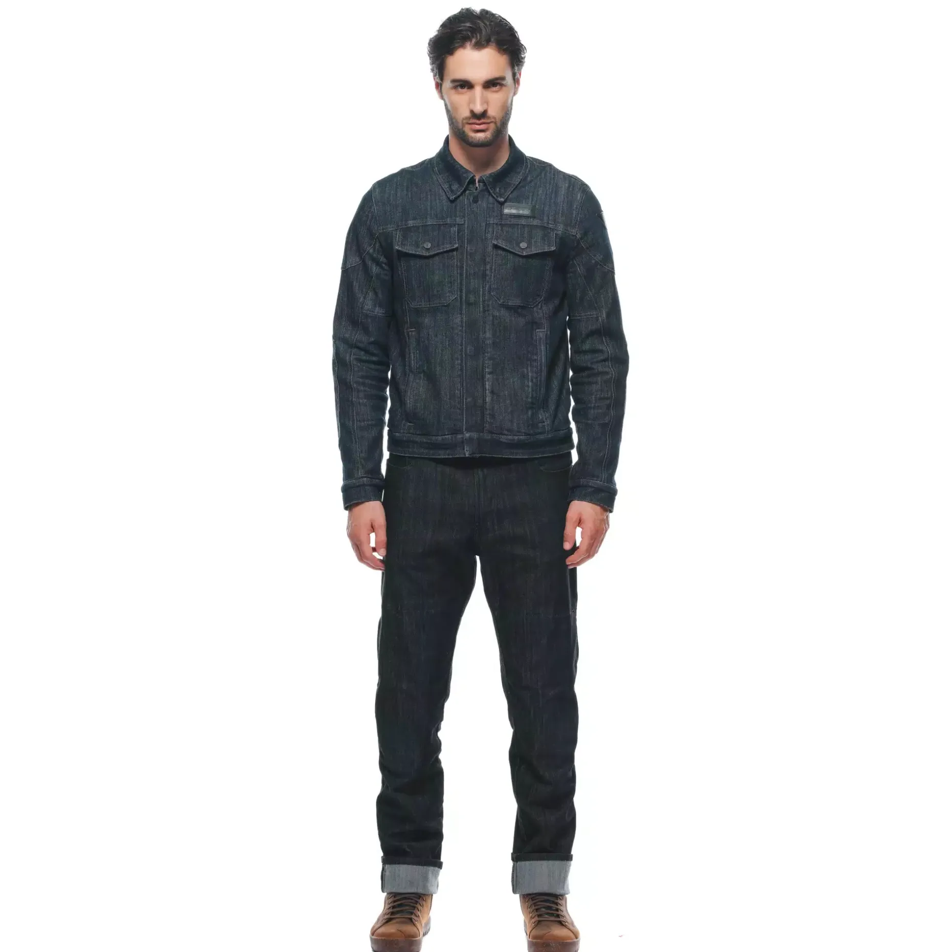 DENIM TEX - GIACCA MOTO IN TESSUTO UOMO