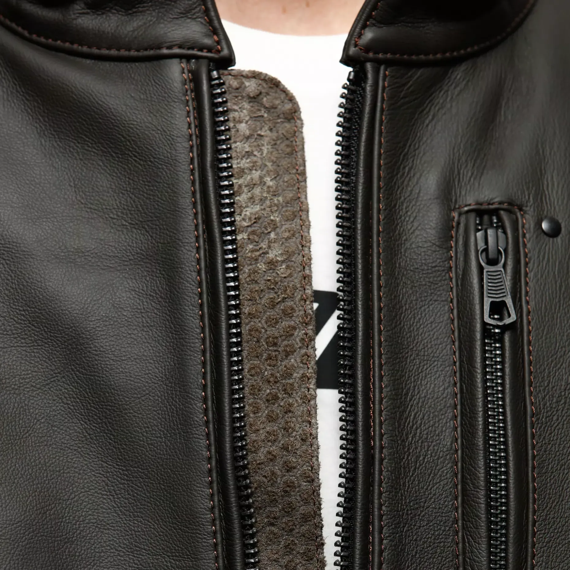 FULCRO - GIACCA MOTO IN PELLE UOMO