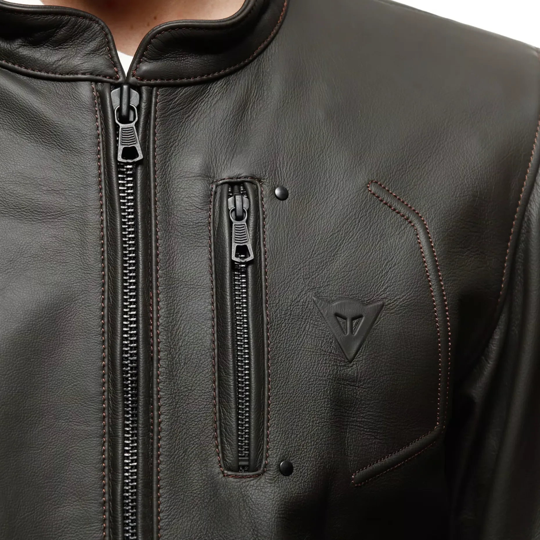 FULCRO - GIACCA MOTO IN PELLE UOMO