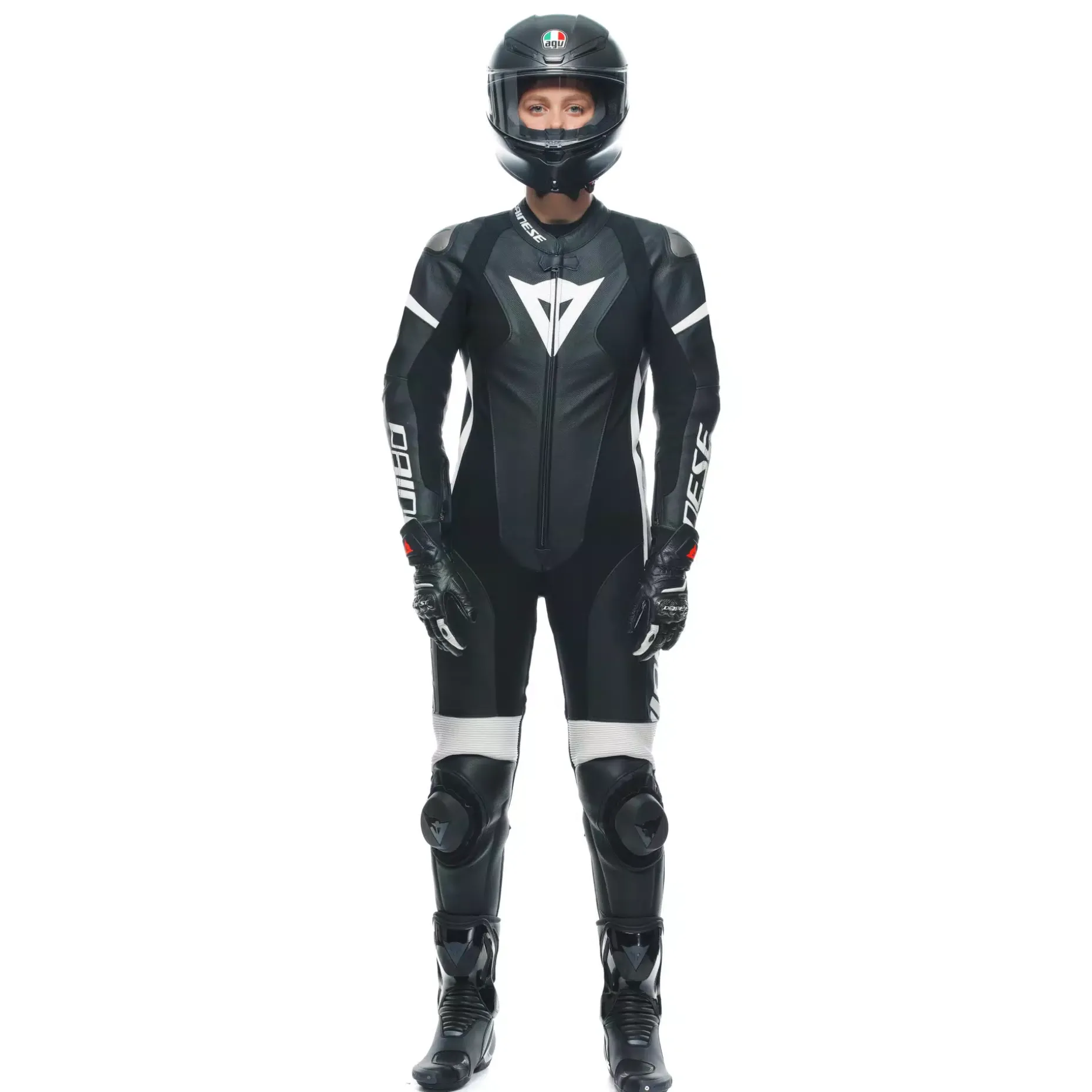 GROBNIK - TUTA MOTO INTERA IN PELLE PERFORATA DONNA