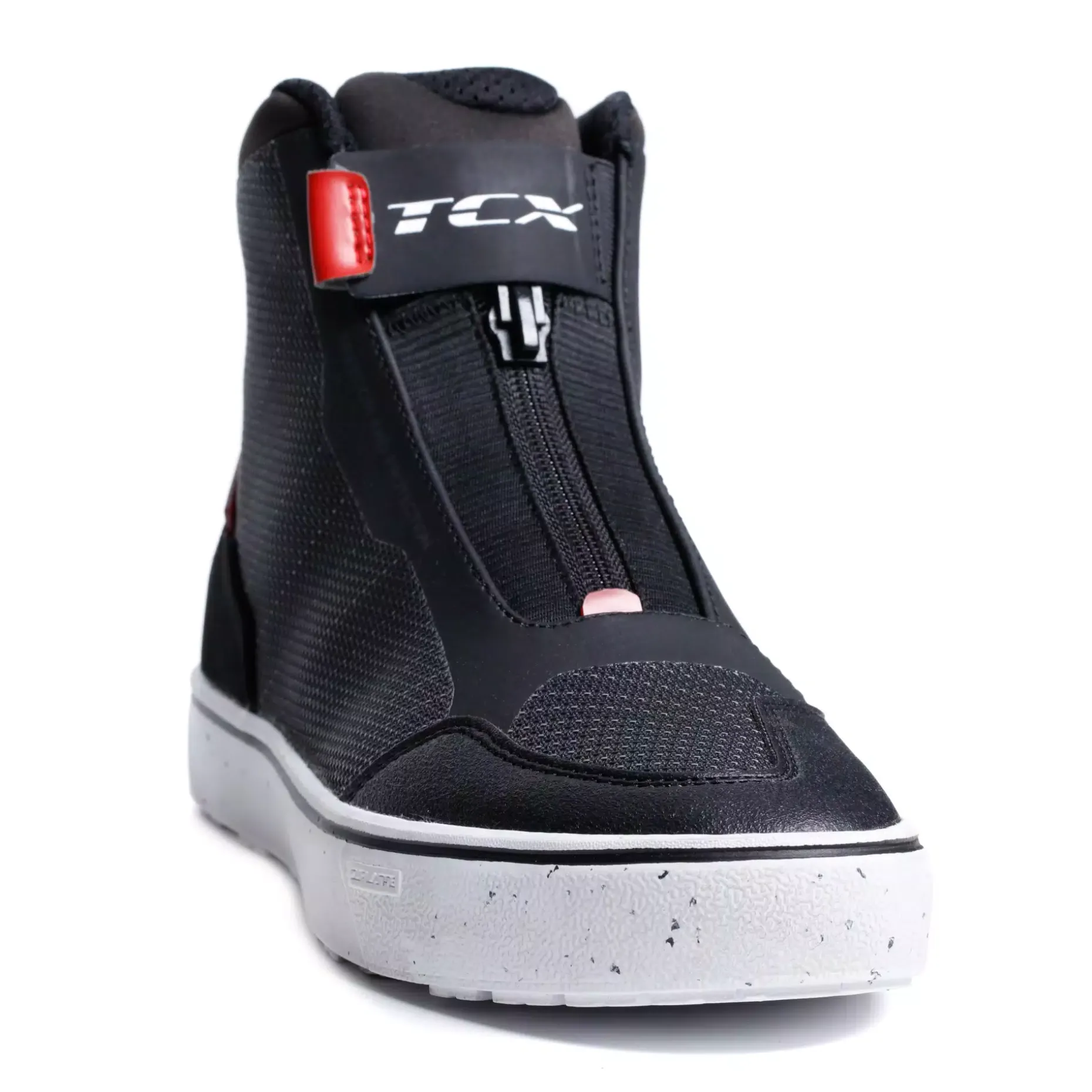 IKASU 2 WP SNEAKER MOTO IMPERMEABILI DONNA - NERO/ROSSO SCURO