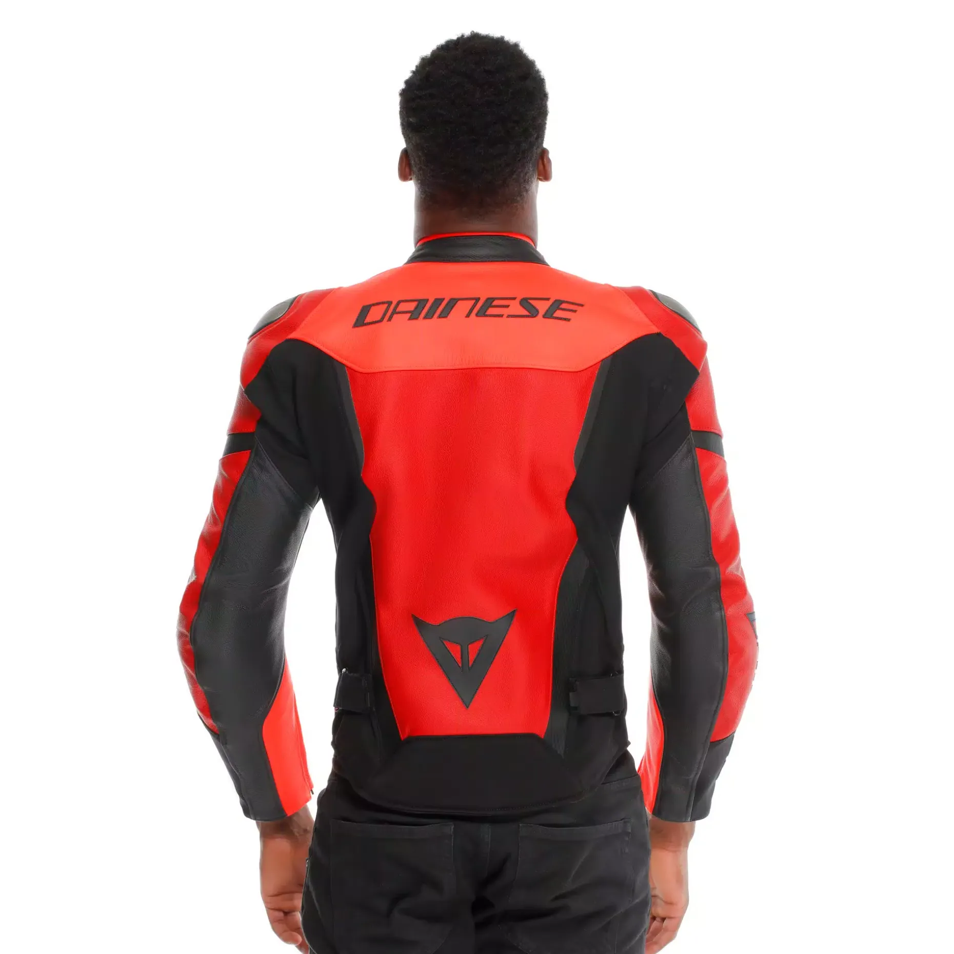 IPERATTIVA - GIACCA DA MOTO IN PELLE E TESSUTO DA UOMO