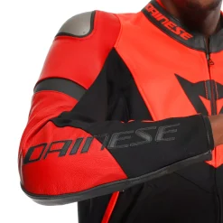 IPERATTIVA - GIACCA DA MOTO IN PELLE E TESSUTO DA UOMO