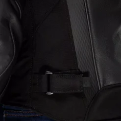 IPERATTIVA - GIACCA MOTO IN PELLE E TESSUTO DONNA