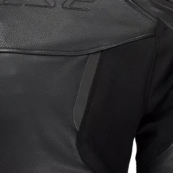 IPERATTIVA - GIACCA MOTO IN PELLE E TESSUTO DONNA