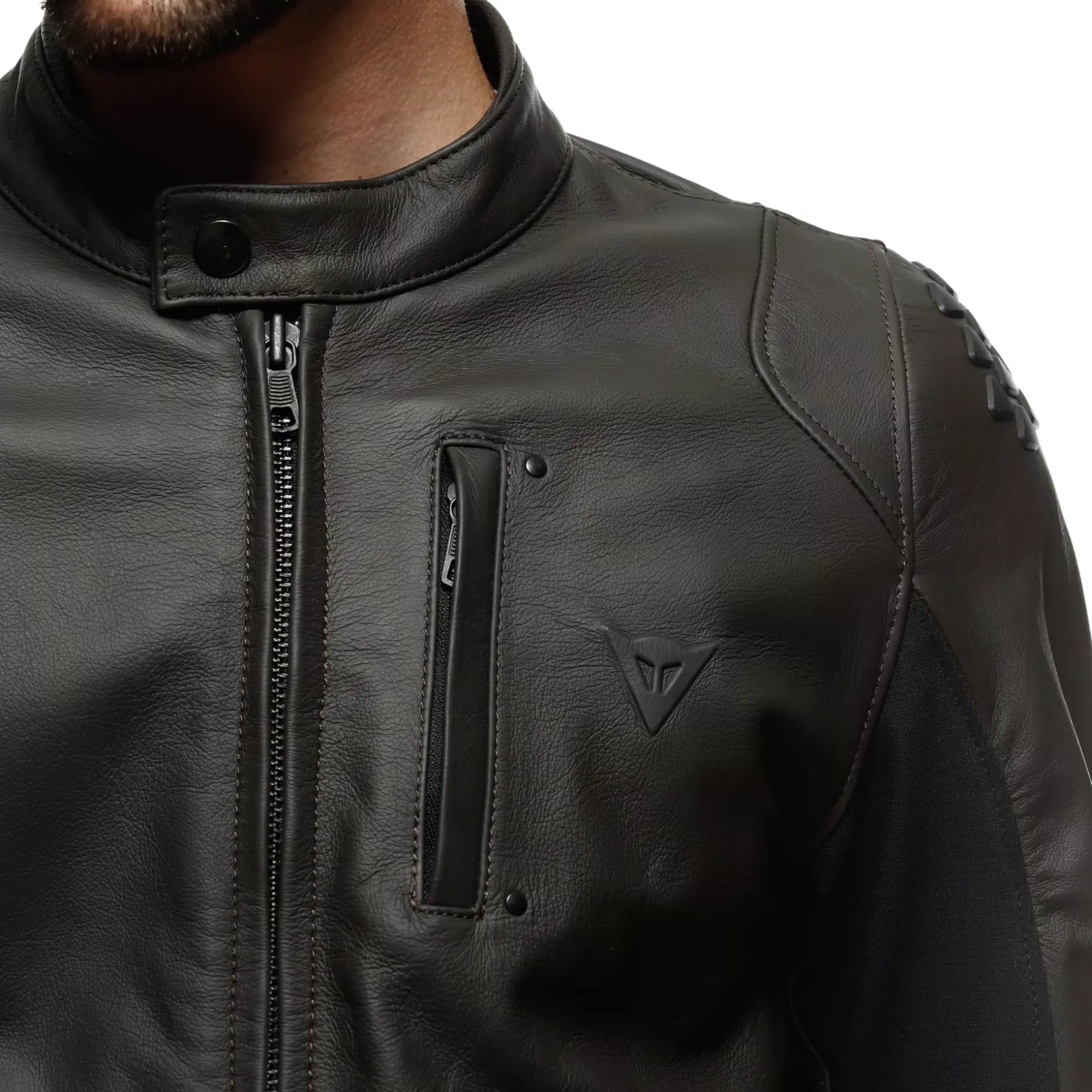 ISTRICE - GIACCA MOTO IN PELLE UOMO