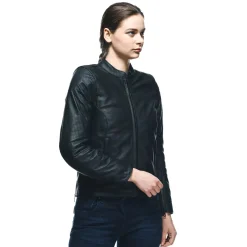 ITINERE - GIACCA MOTO IN PELLE DONNA