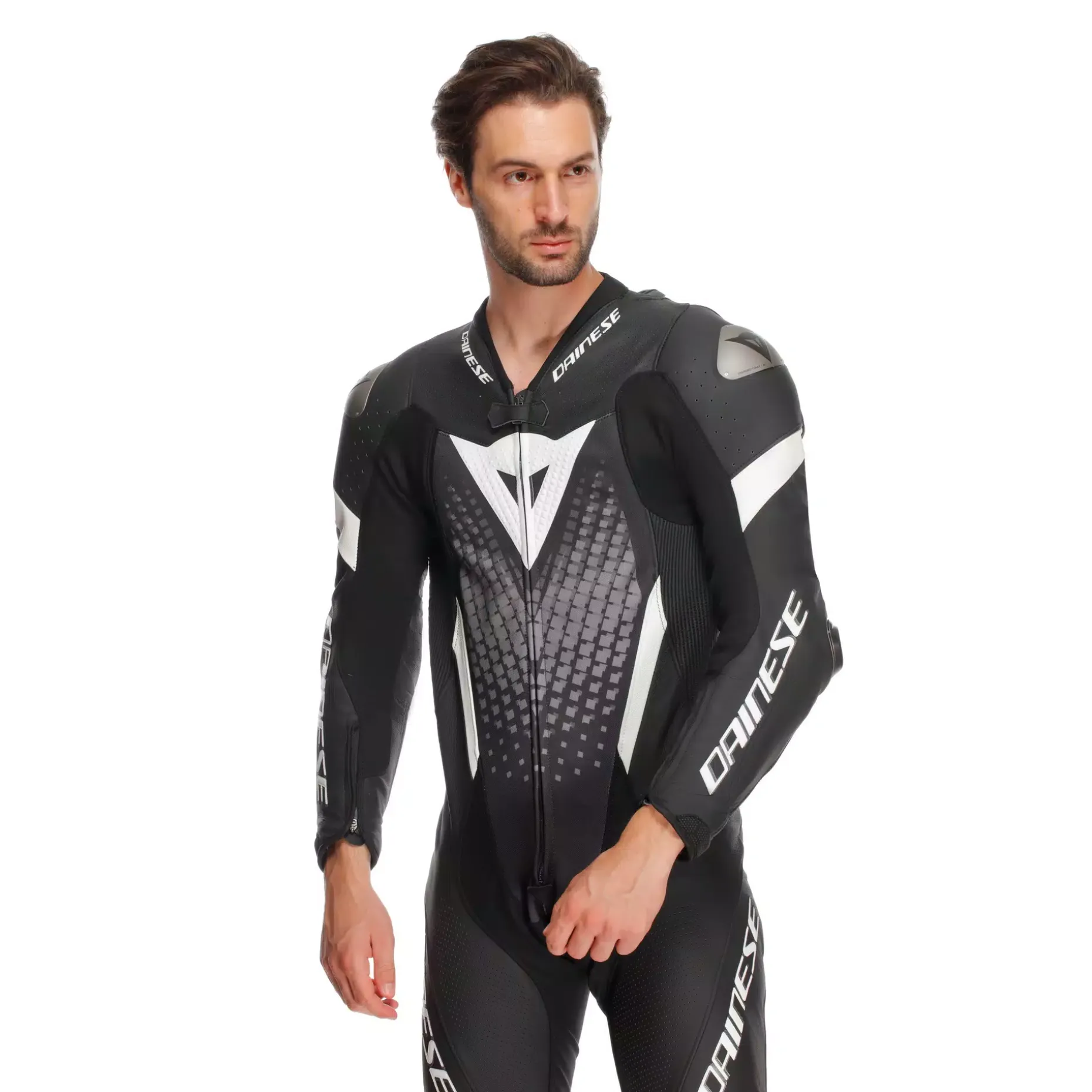 LAGUNA SECA 6 - TUTA MOTO INTERA IN PELLE PERFORATA UOMO - TAGLIA SHORT/TALL (S/T)