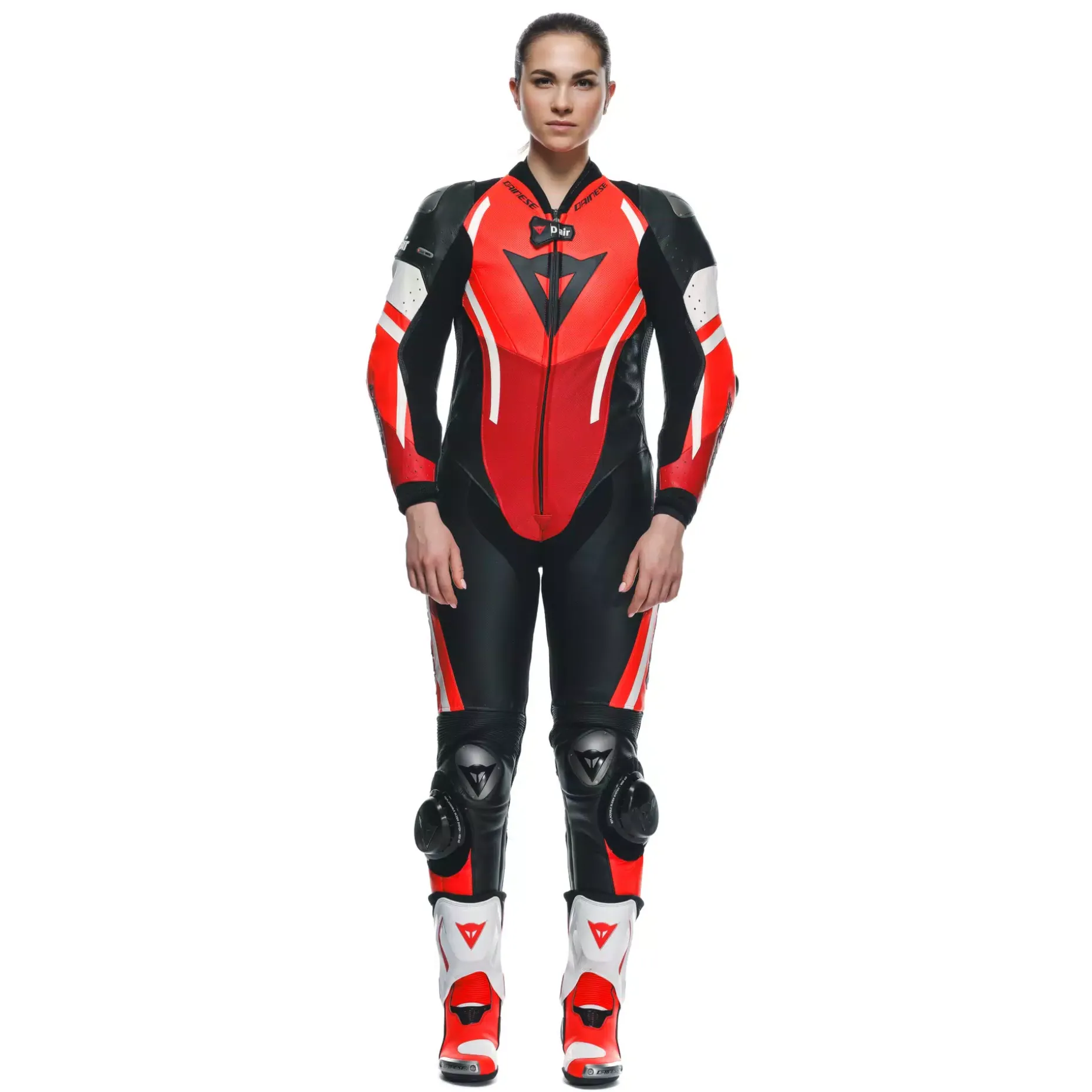 MISANO 3 D-AIR® - TUTA MOTO INTERA IN PELLE PERFORATA DONNA