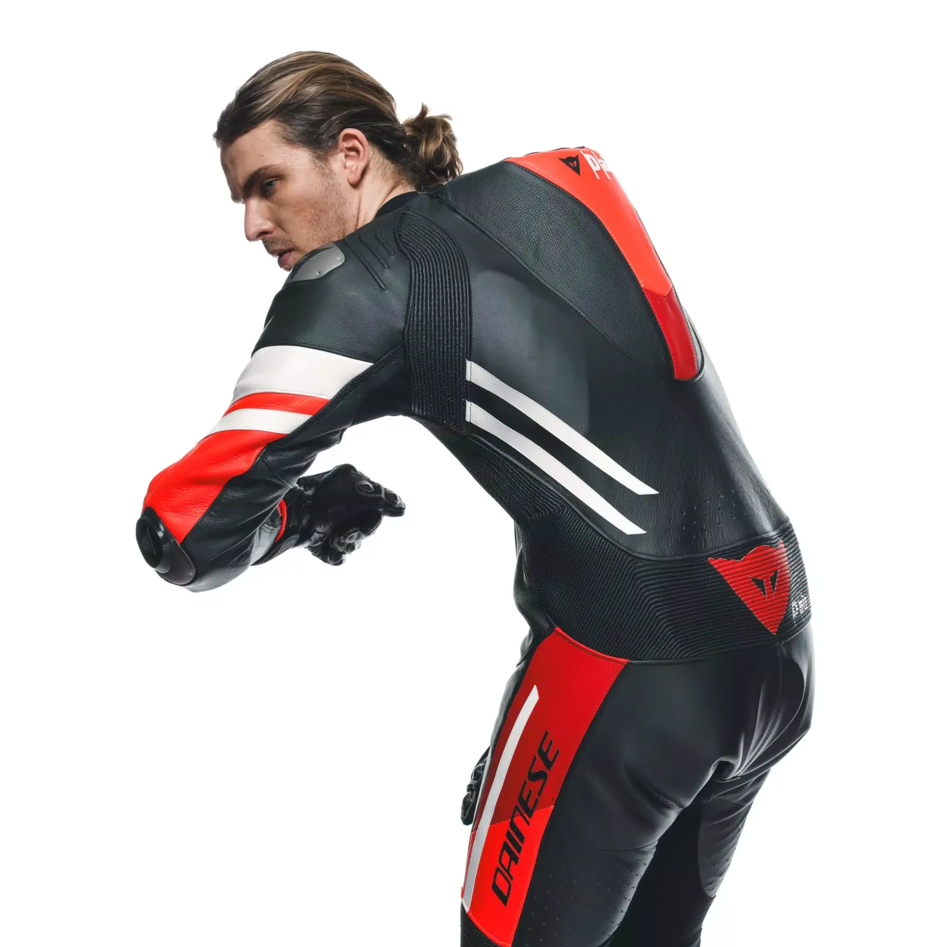 MISANO 3 D-AIR® - TUTA MOTO INTERA IN PELLE PERFORATA UOMO