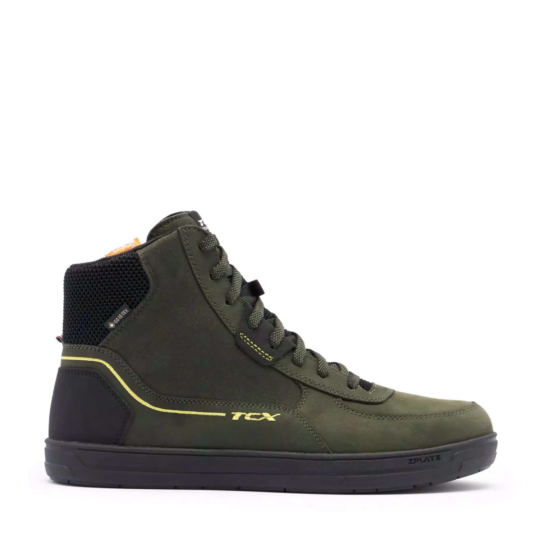 MOOD 2 GORE-TEX® SNEAKER MOTO IMPERMEABILI UOMO - VERDE/NERO/GIALLO