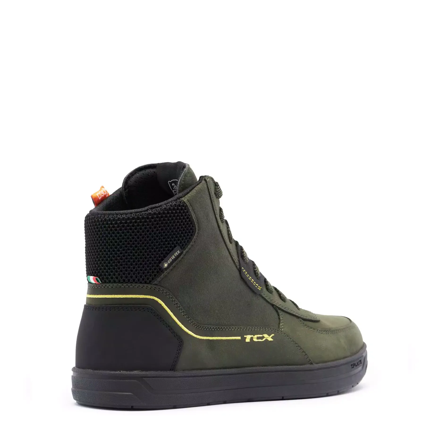 MOOD 2 GORE-TEX® SNEAKER MOTO IMPERMEABILI UOMO - VERDE/NERO/GIALLO
