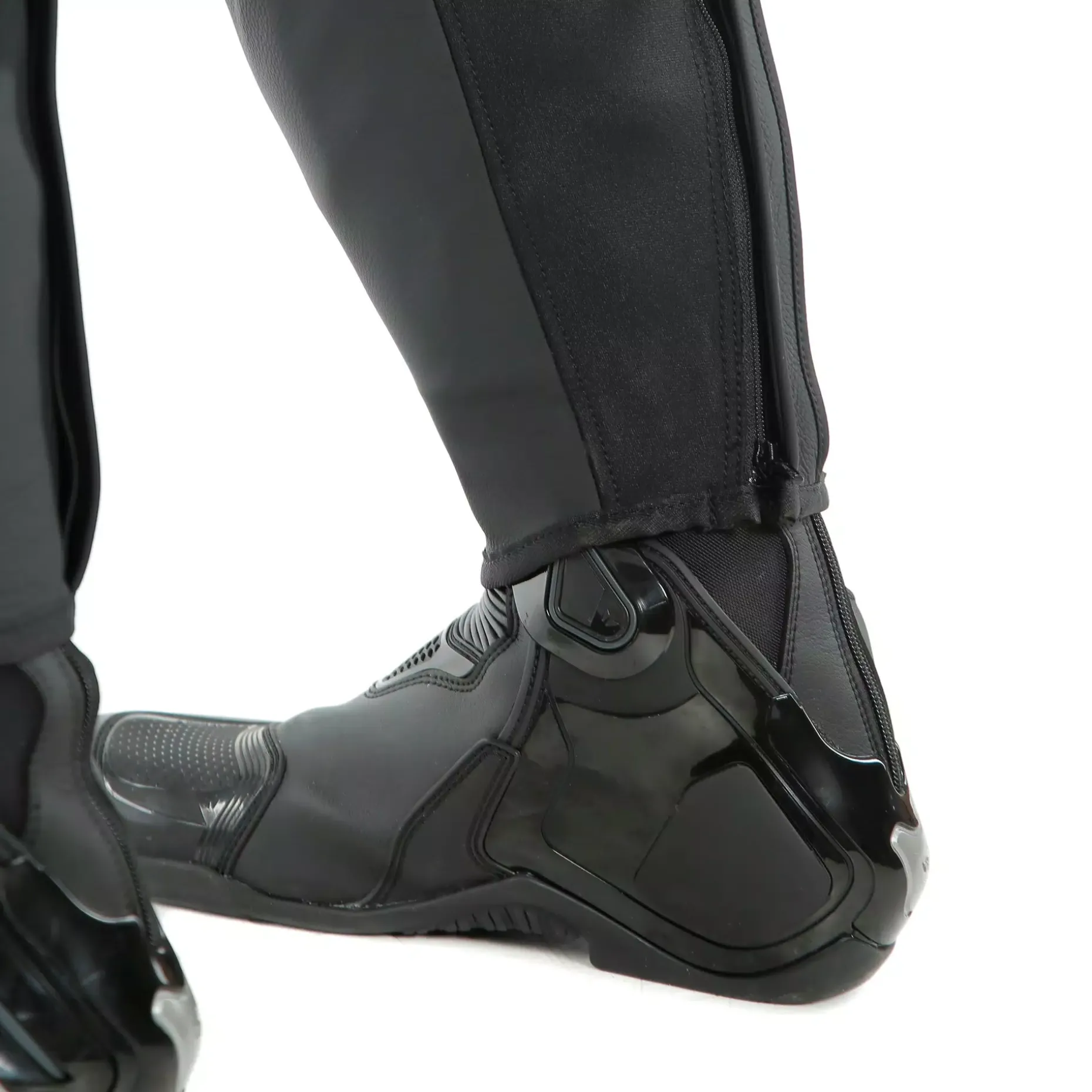 PONY 3 - PANTALONI MOTO IN PELLE PERFORATA UOMO