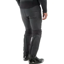 PONY 3 - PANTALONI MOTO IN PELLE PERFORATA UOMO