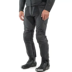 PONY 3 - PANTALONI MOTO IN PELLE PERFORATA UOMO