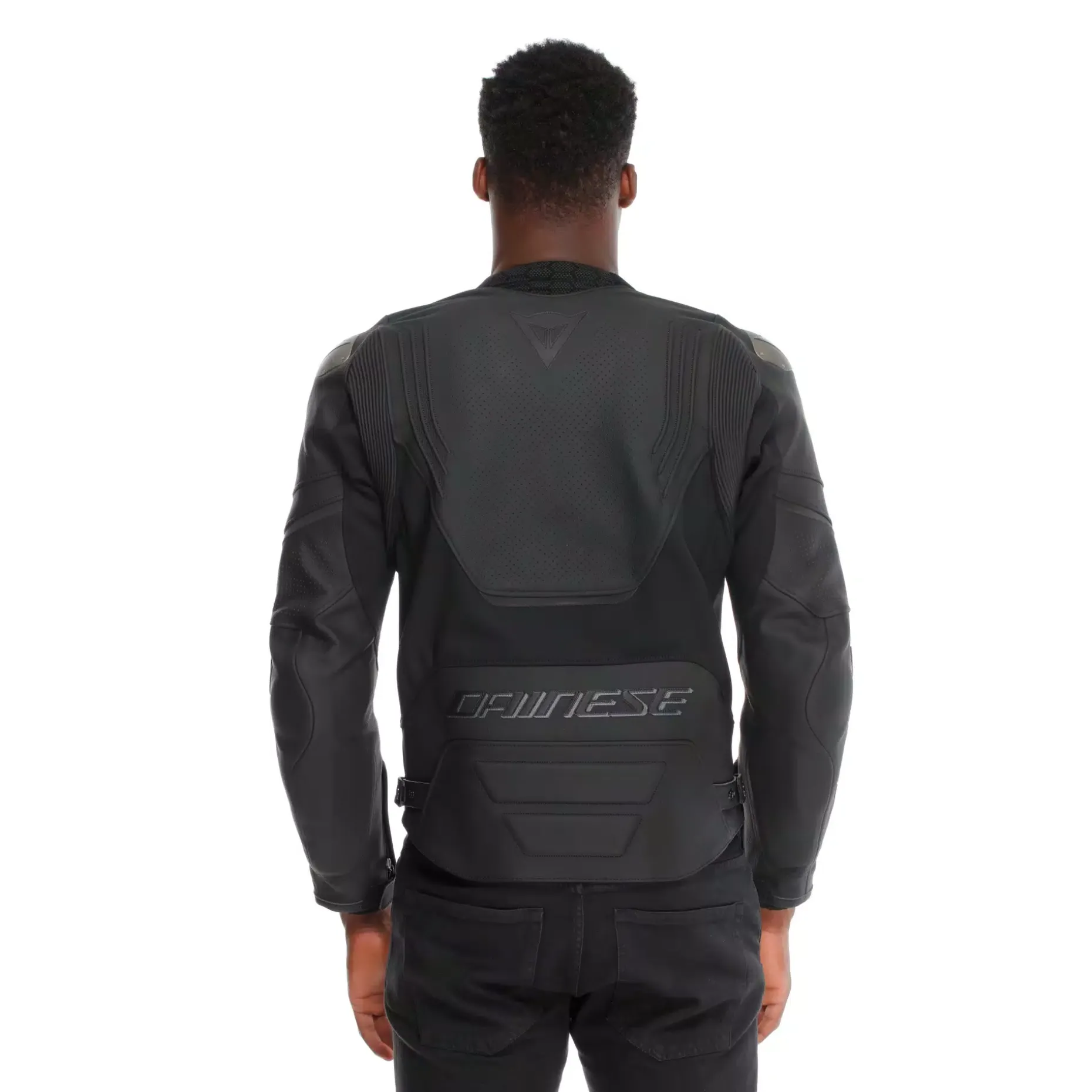 RACING 5 - GIACCA MOTO IN PELLE PERFORATA UOMO