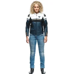 RAPIDA - GIACCA MOTO IN PELLE DONNA