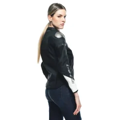 RAPIDA - GIACCA MOTO IN PELLE DONNA