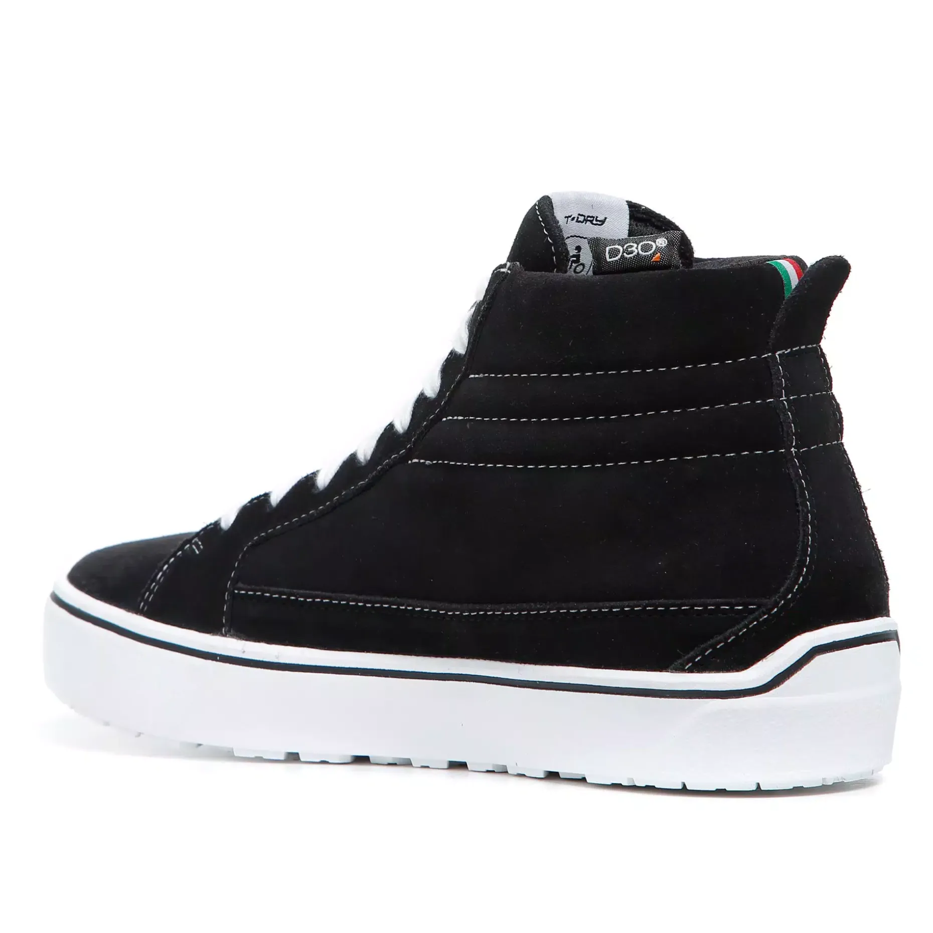 STREET 3 WP SNEAKER MOTO IMPERMEABILI UOMO - NERO/BIANCO