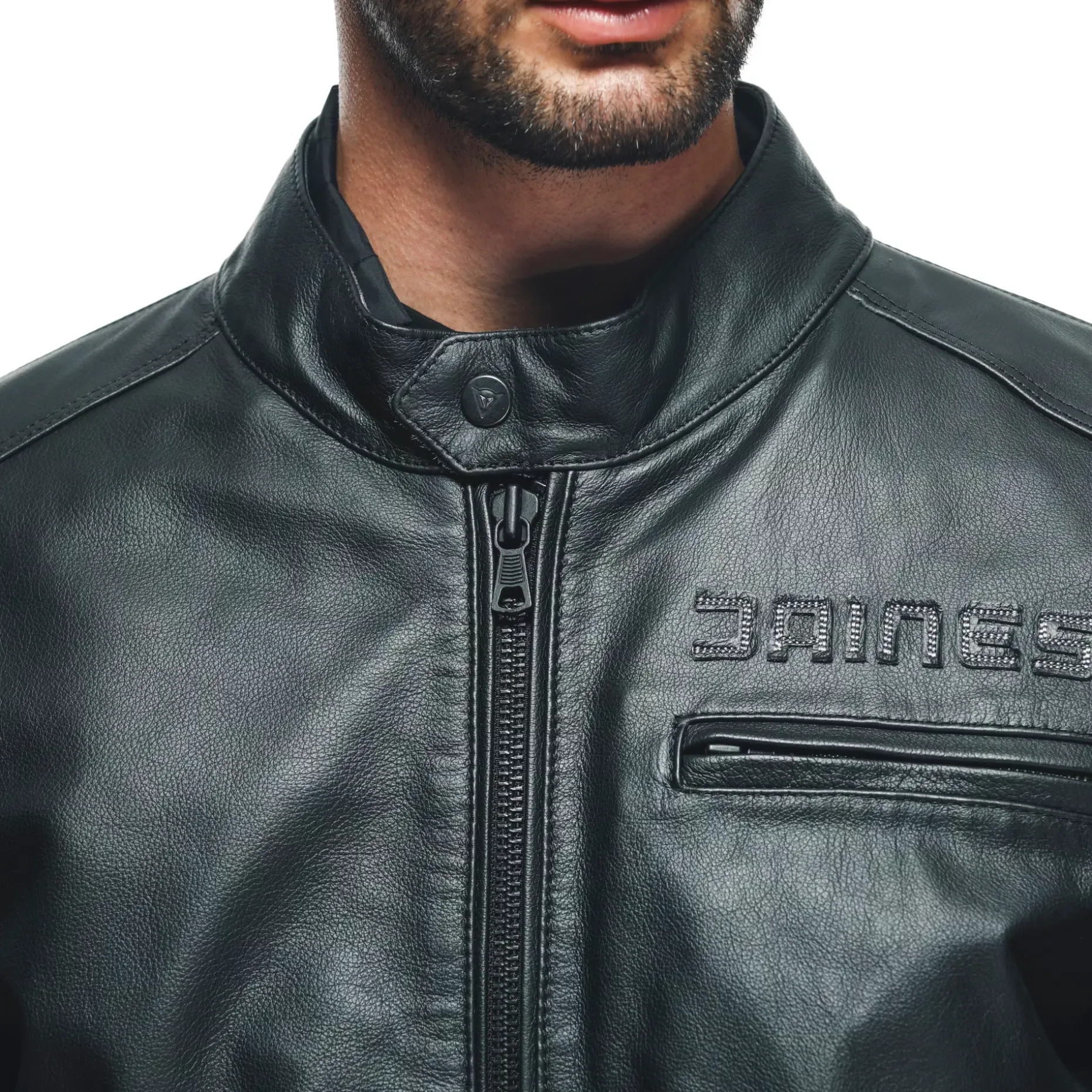 ZAURAX - GIACCA MOTO IN PELLE UOMO